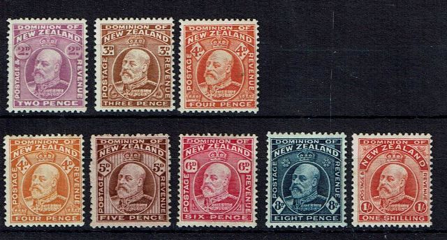 Image of New Zealand SG 388/94 MM British Commonwealth Stamp